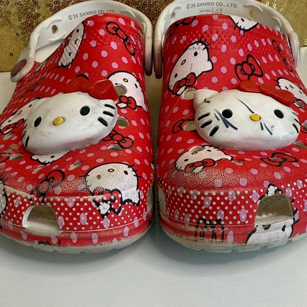 Sanrio Kids Slippers in Red and White